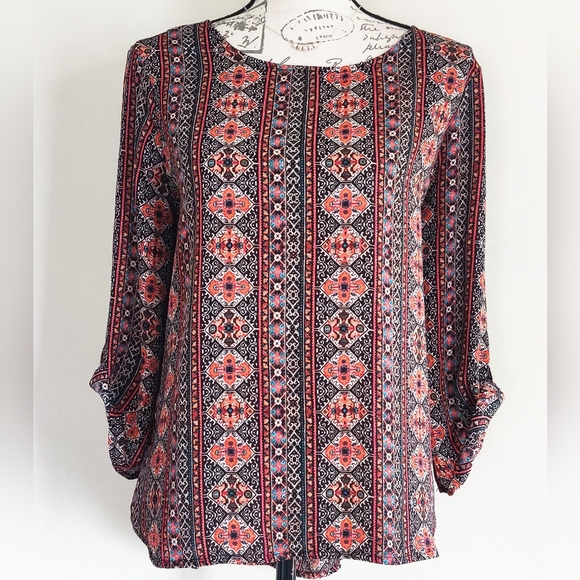 Hippie Rose Sheer Blouse. - Picture 7 of 11